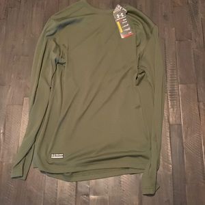 Under Armour Tactical UA Tech Long Sleeve TShirt—Marine OD Green-Size Large-NWT